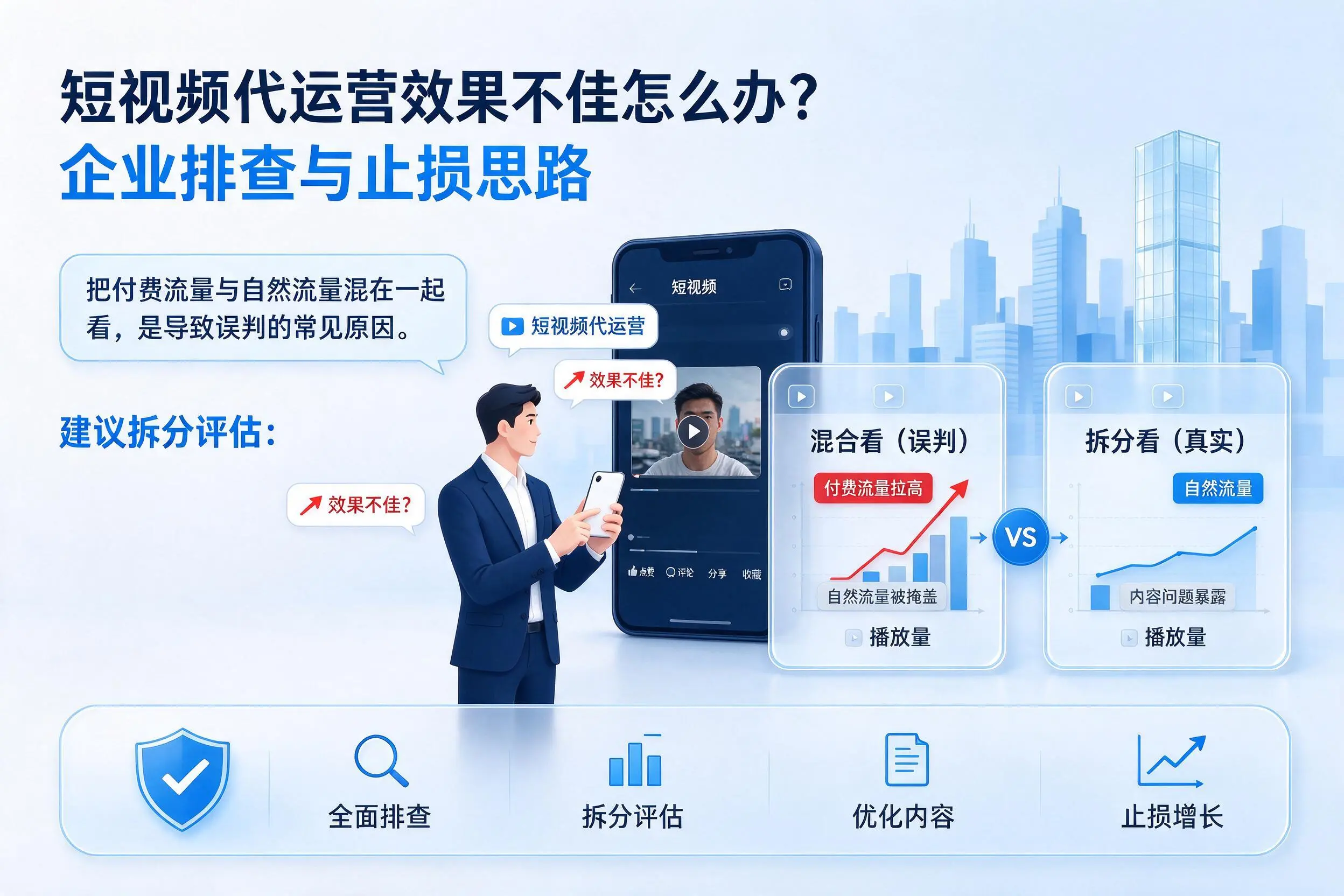 短视频代运营效果不佳怎么办?丽水企业排查与止损思路
