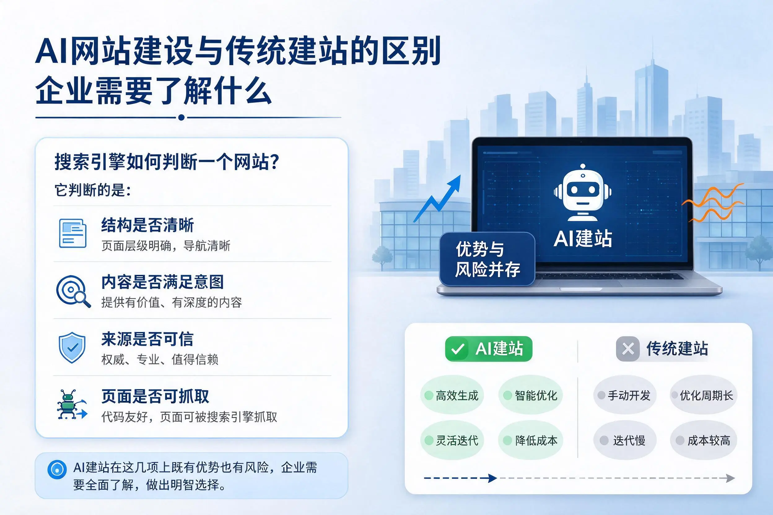 AI网站建设与传统建站的区别,丽水企业需要了解什么