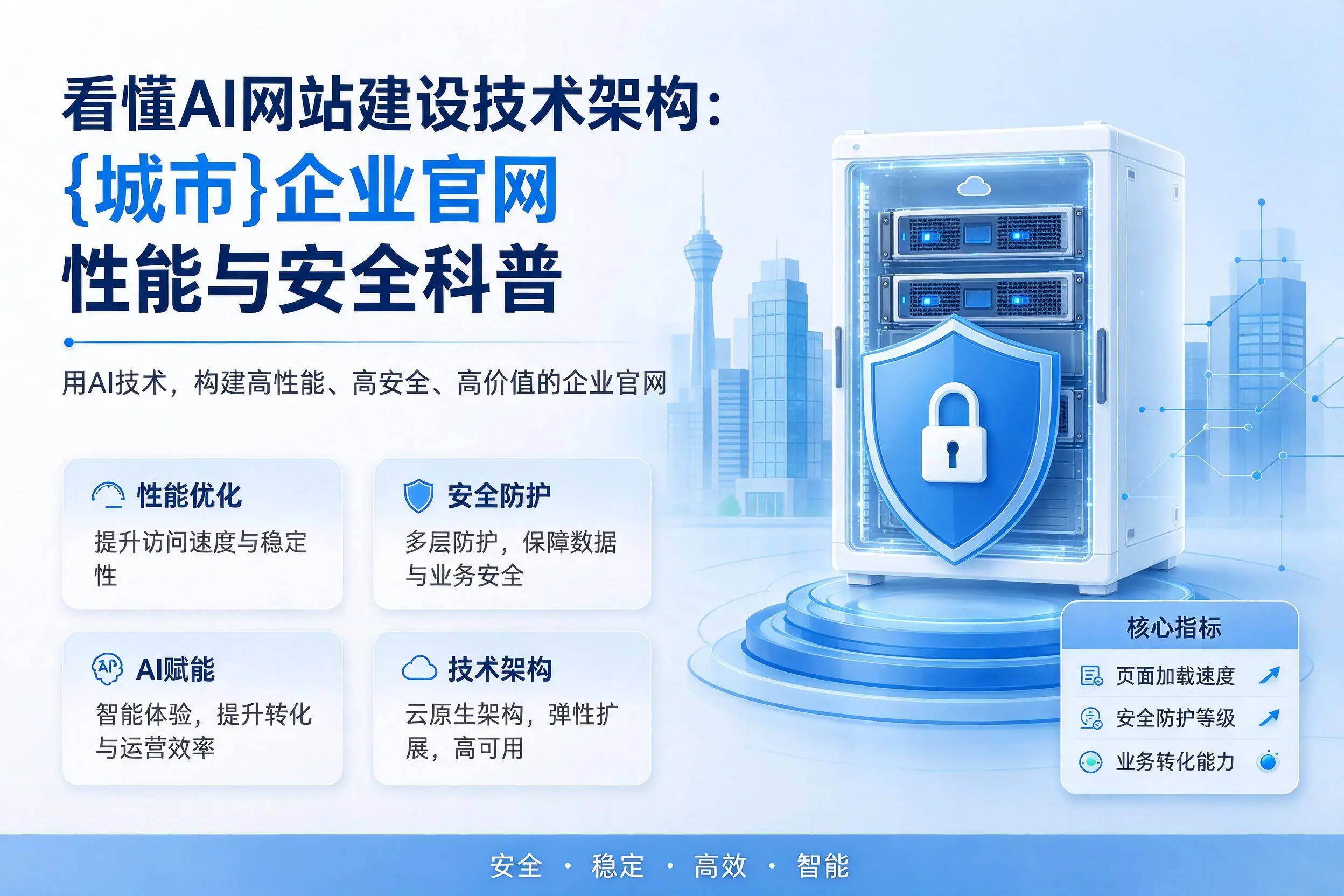 看懂AI网站建设技术架构：丽水企业官网性能与安全科普